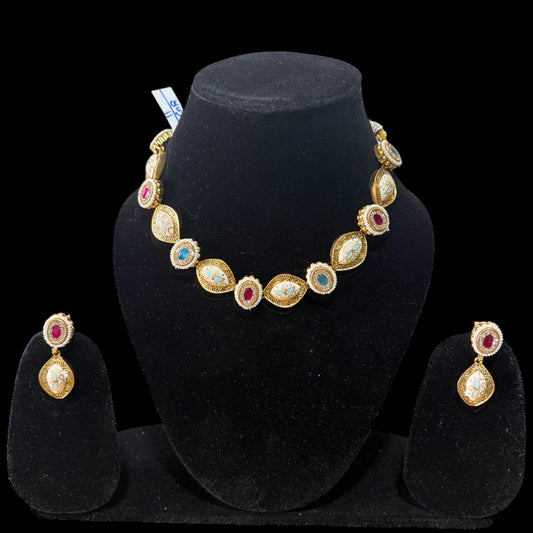 The Meenakari Heritage Necklace Set