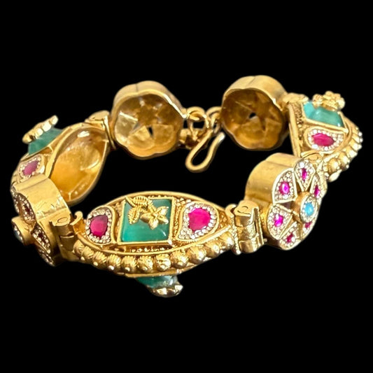 The Navratna-Inspired Heritage Link Bracelet