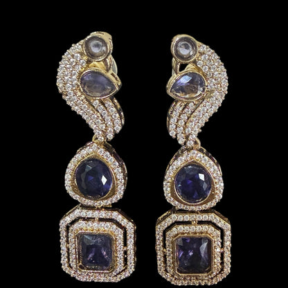 Aura Purple Earrings