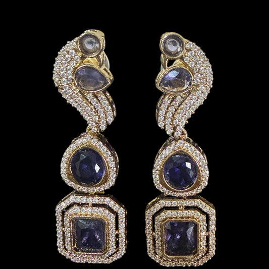 Aura Purple Earrings