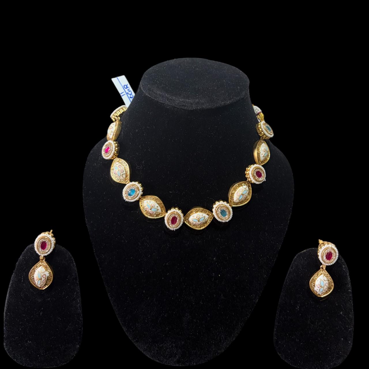 The Meenakari Heritage Necklace Set