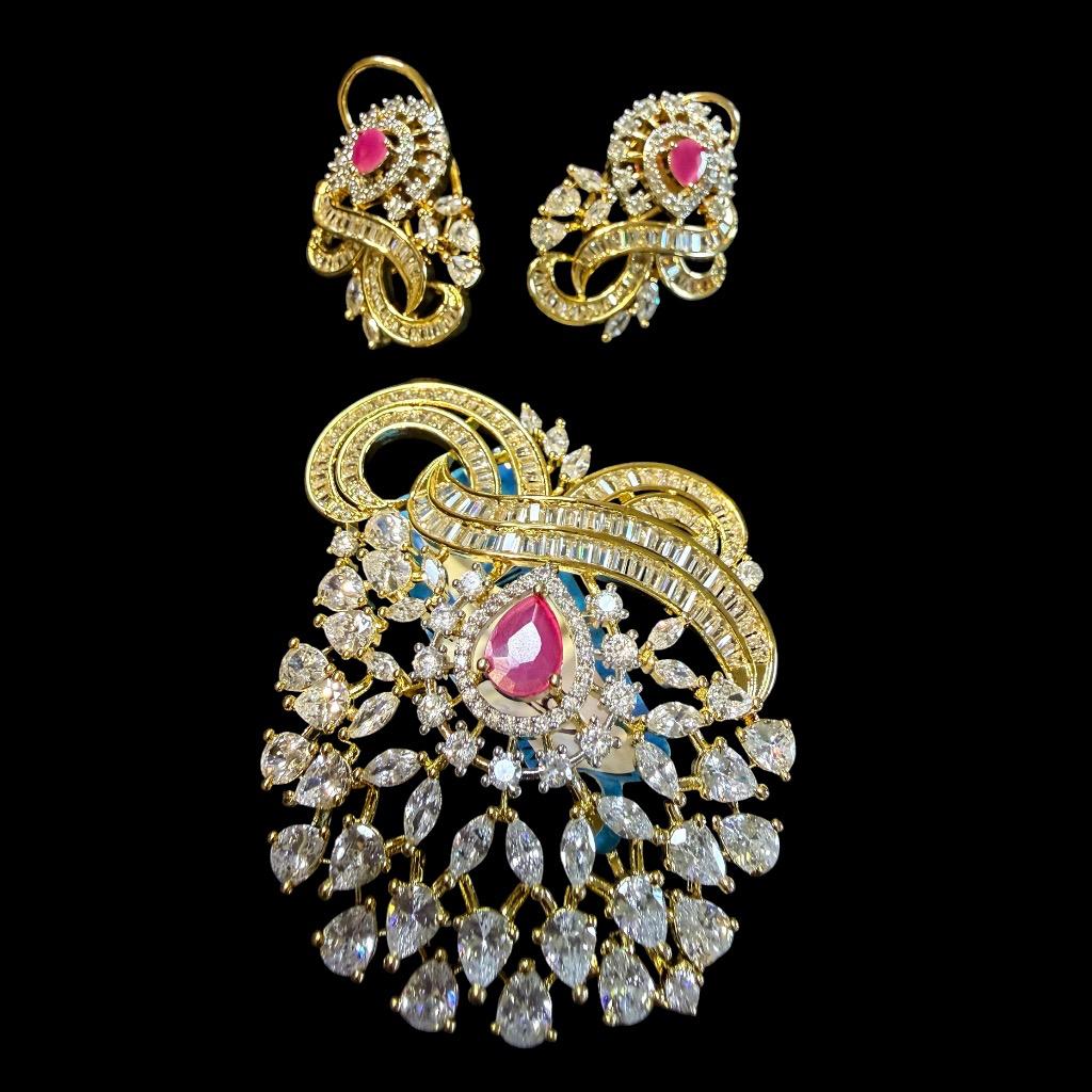 Royal Heirloom CZ & Ruby Ensemble