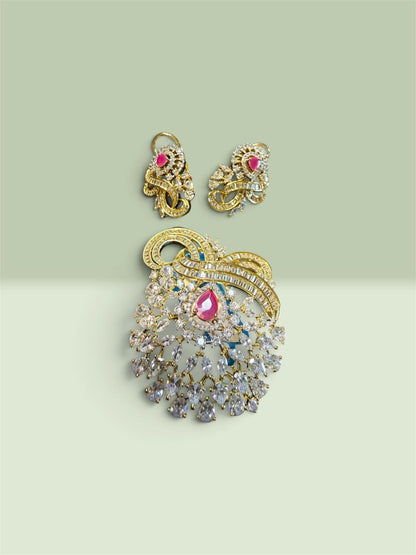 Royal Heirloom CZ & Ruby Ensemble