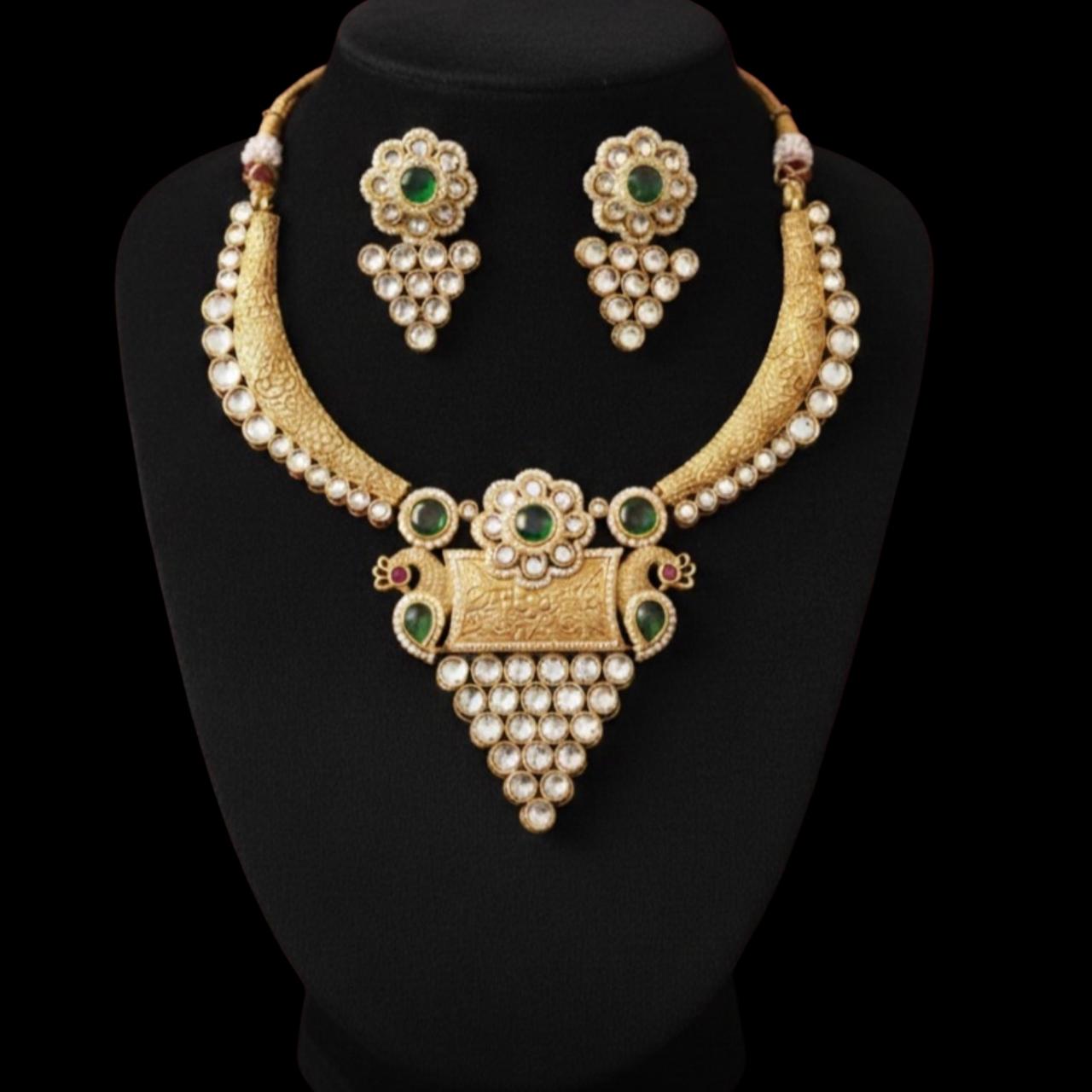 Rajwadi Kundan Necklace