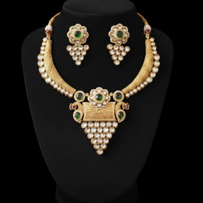 Rajwadi Kundan Necklace