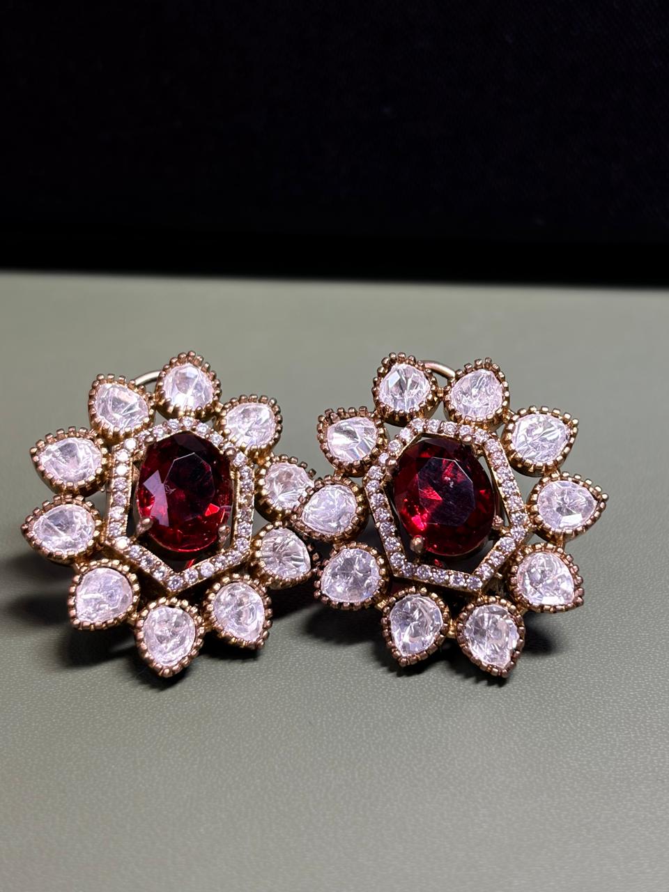 Red Rubby Studs