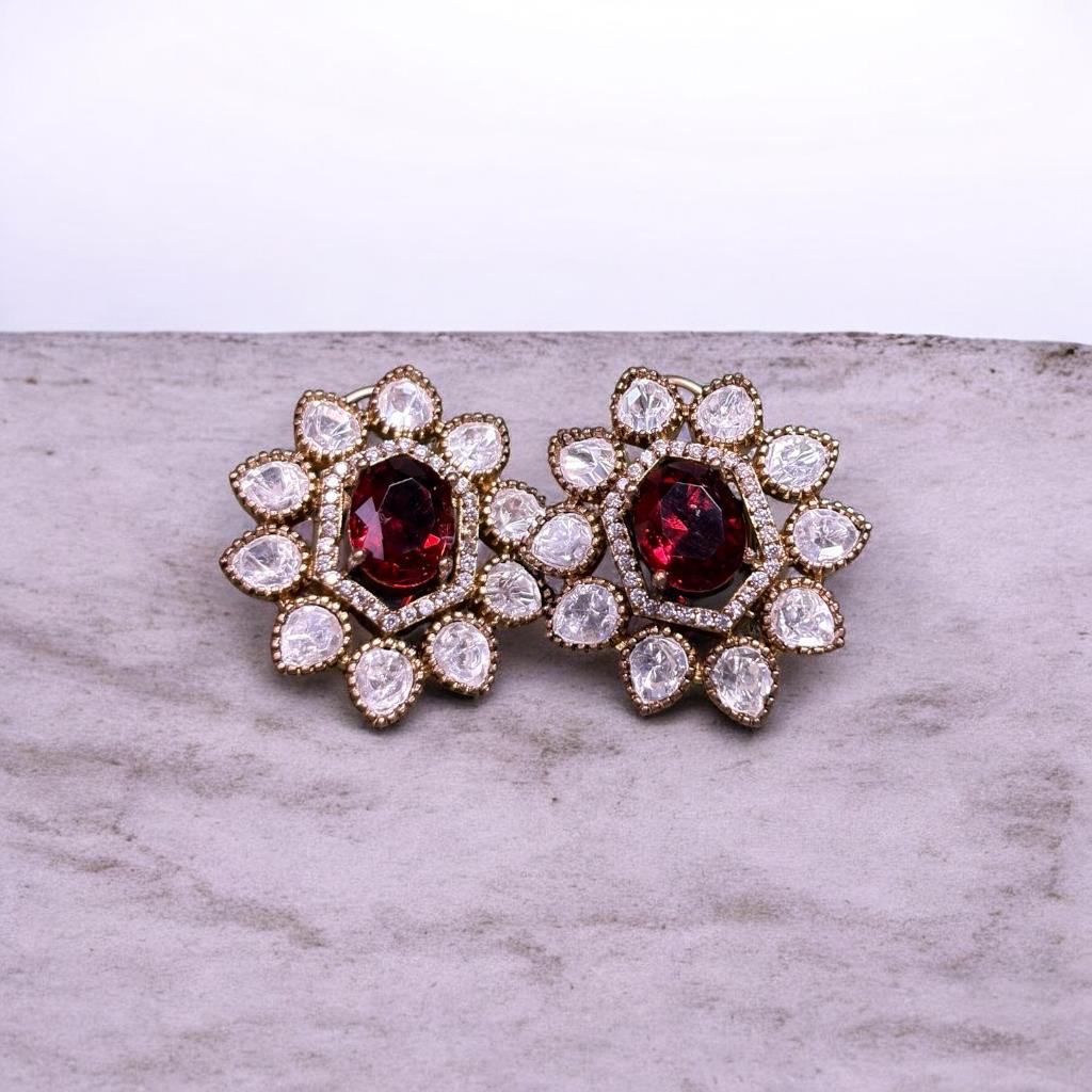 Red Rubby Studs
