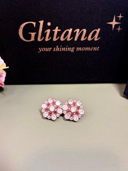 Majestic Flora Red Studs