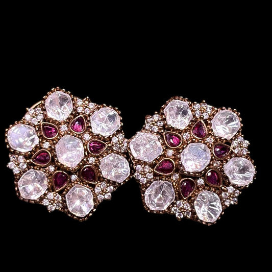 Majestic Flora Red Studs