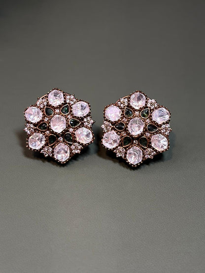 Majestic Flora Green Studs