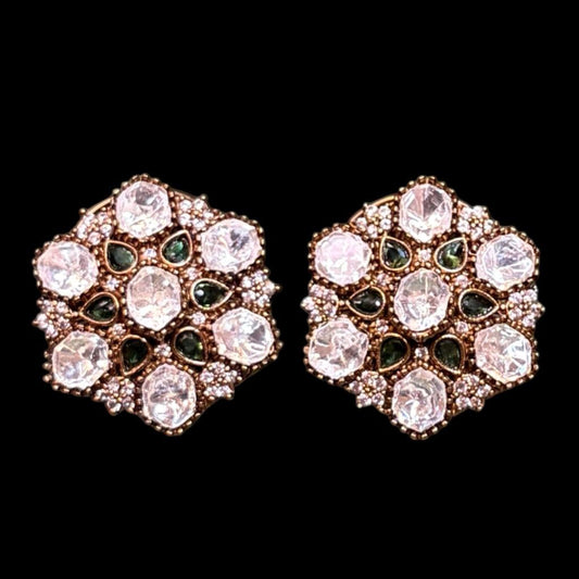 Majestic Flora Green Studs