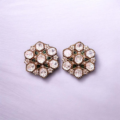 Majestic Flora Green Studs