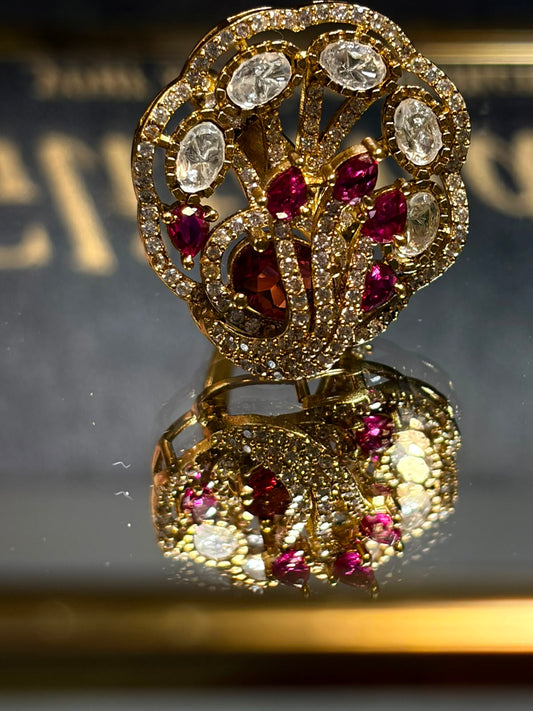 The Glitana Filigree RED Bloom
