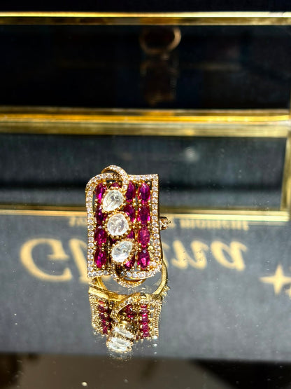 Royal RED Rectangular Statement