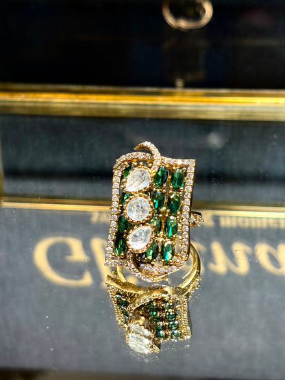 Royal Green Rectangular Statement