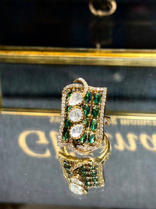 Royal Green Rectangular Statement
