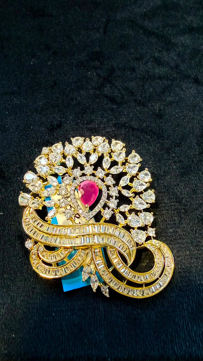 Royal Heirloom CZ & Ruby Ensemble