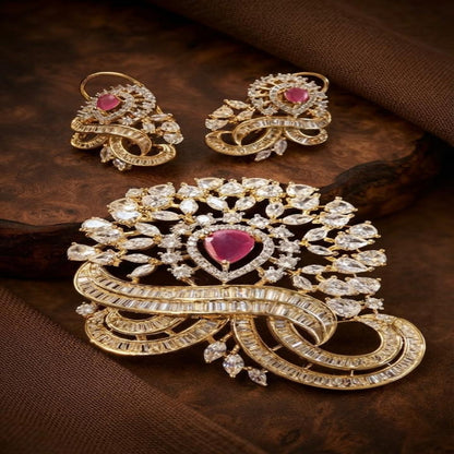 Royal Heirloom CZ & Ruby Ensemble