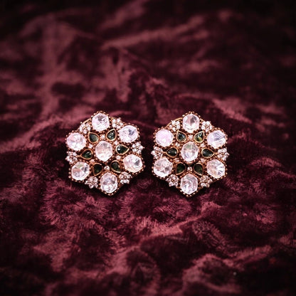 Majestic Flora Green Studs