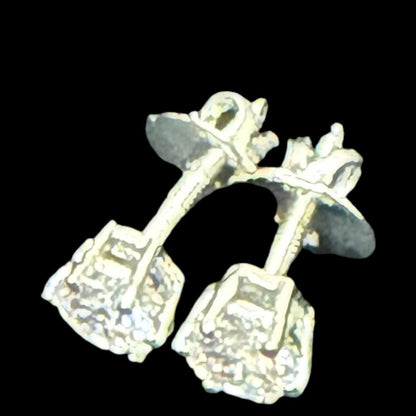 Sparkling Solitaire Cubic Zirconia Stud Earrings