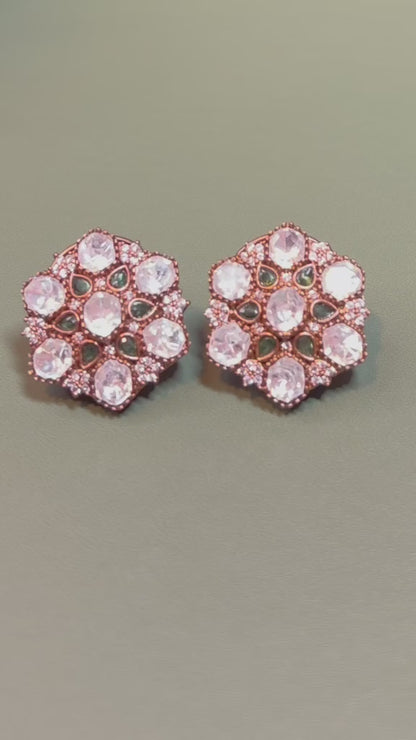 Majestic Flora Green Studs