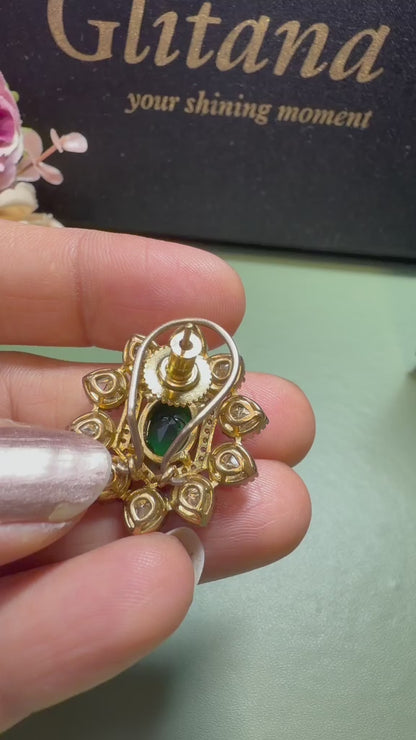 Green Emberld Studs
